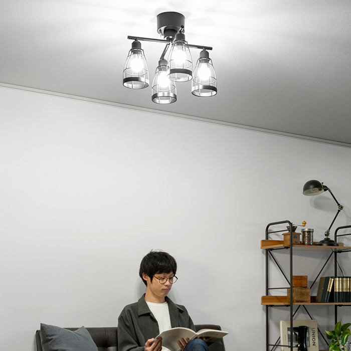 4灯シーリングライトjill(ジル)クロスタイプ | 家具・インテリア通販