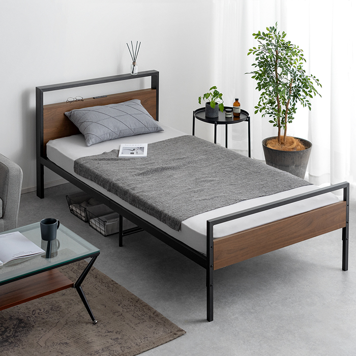 スチールベッド BERK〔ベルク〕 シングルサイズ フレーム単体販売