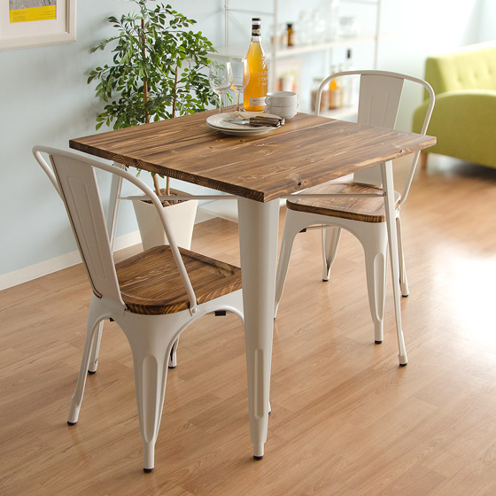 2人用 Lewis(ルイス) ダイニングテーブル3点セット | 家具・インテリア