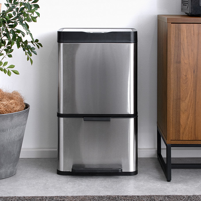 NINE STARS(ナインスター) 自動開閉ダストボックス 50L 3分別タイプ