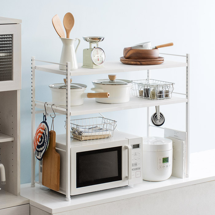 伸縮キッチンラック Reole(レオール) 2段タイプ | 家具・インテリア