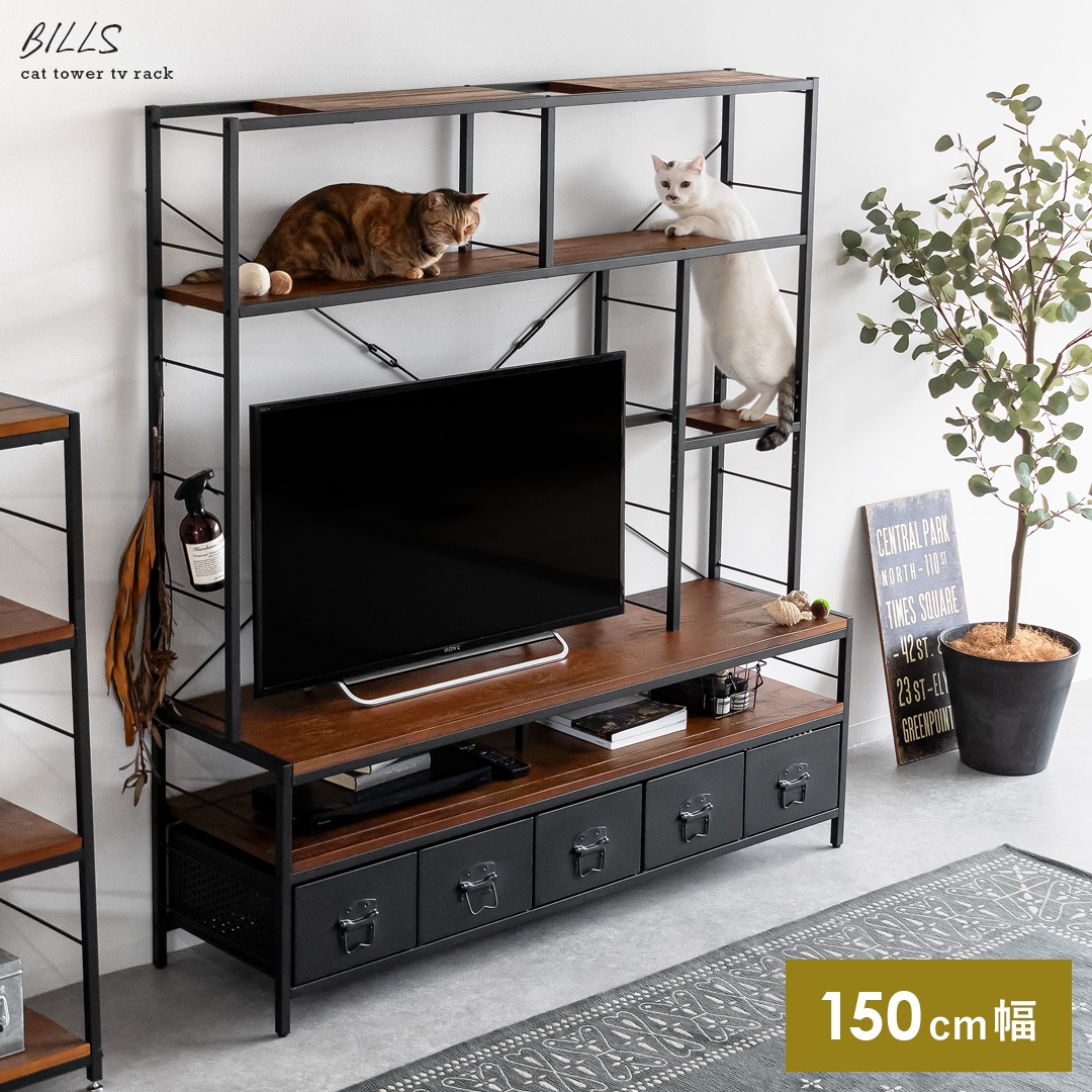 キャットタワーテレビラック BILLS(ビルズ) | 家具・インテリア通販