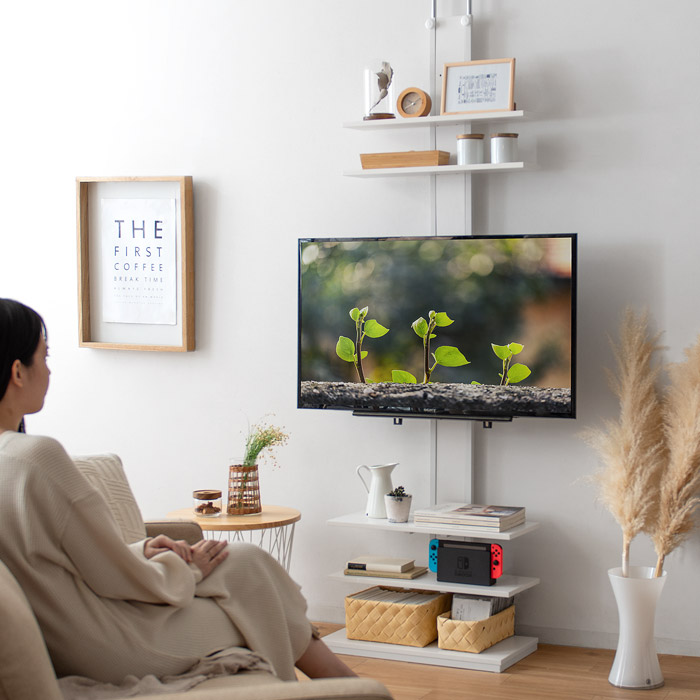壁掛け風つっぱりテレビスタンド MOLLY(モリー) | 家具・インテリア
