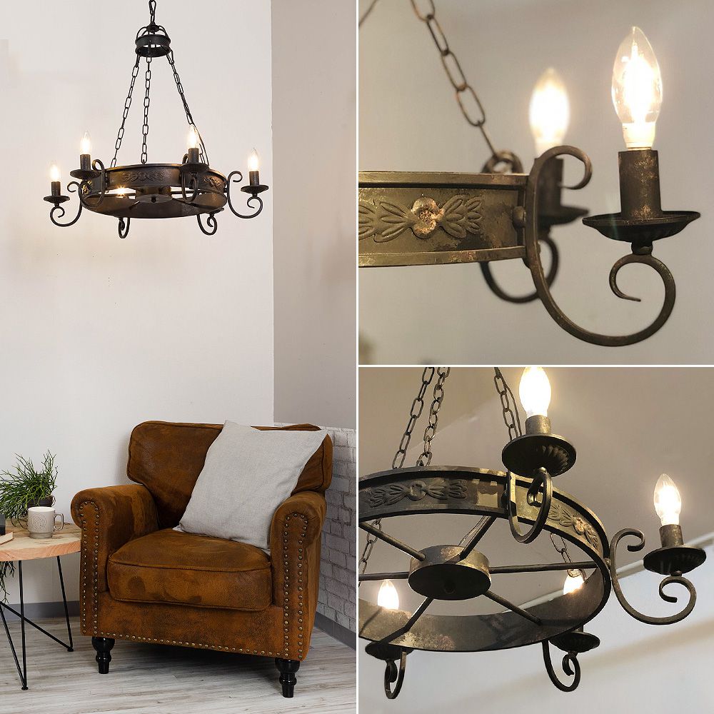 アイアンシャンデリア6灯「SOLENNEL（ソラネル）」｜照明・インテリア