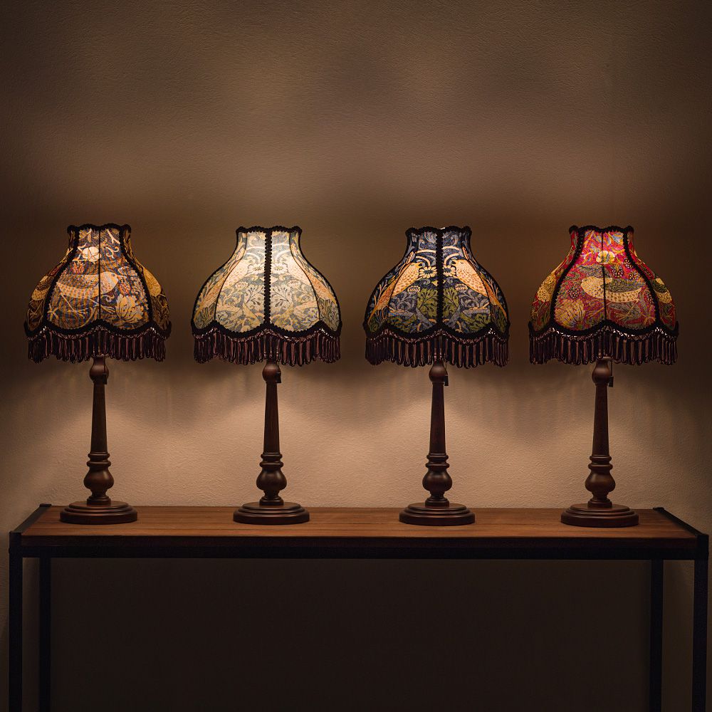 ウイリアムモリス照明・いちご泥棒「ファブリックシェード・テーブル