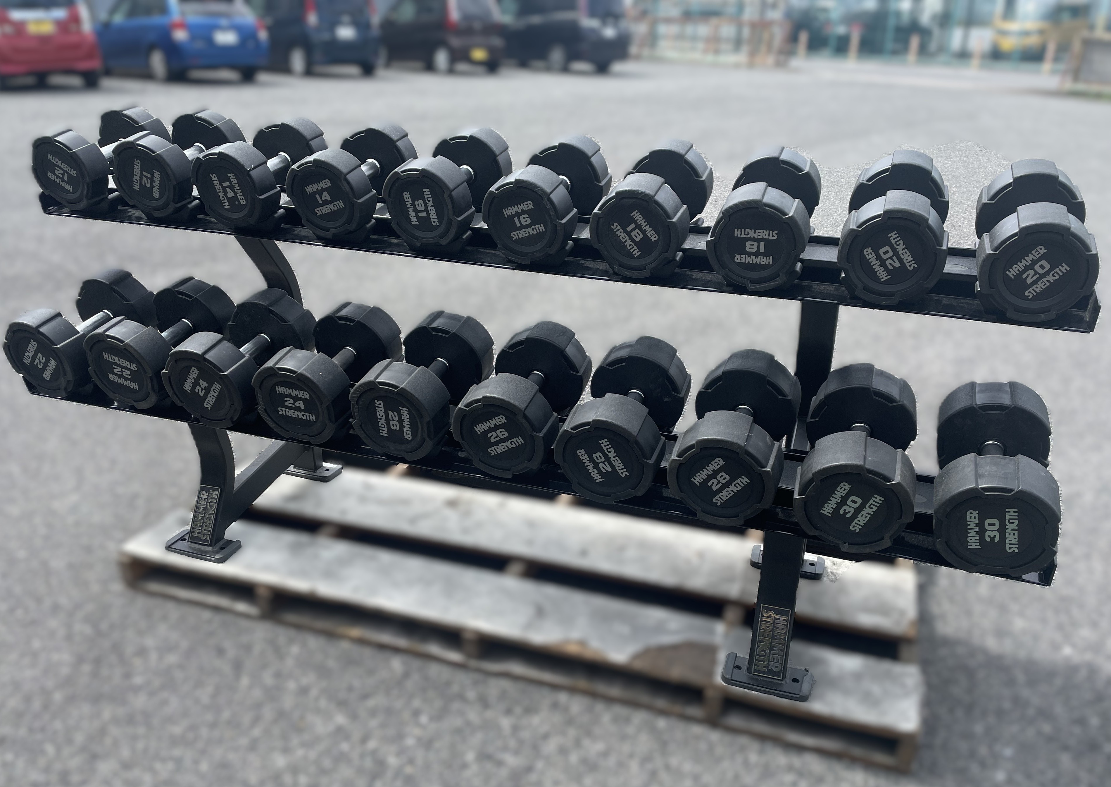 HAMMER STRENGTH 高重量ダンベル&ラックセット アポワフィットネス