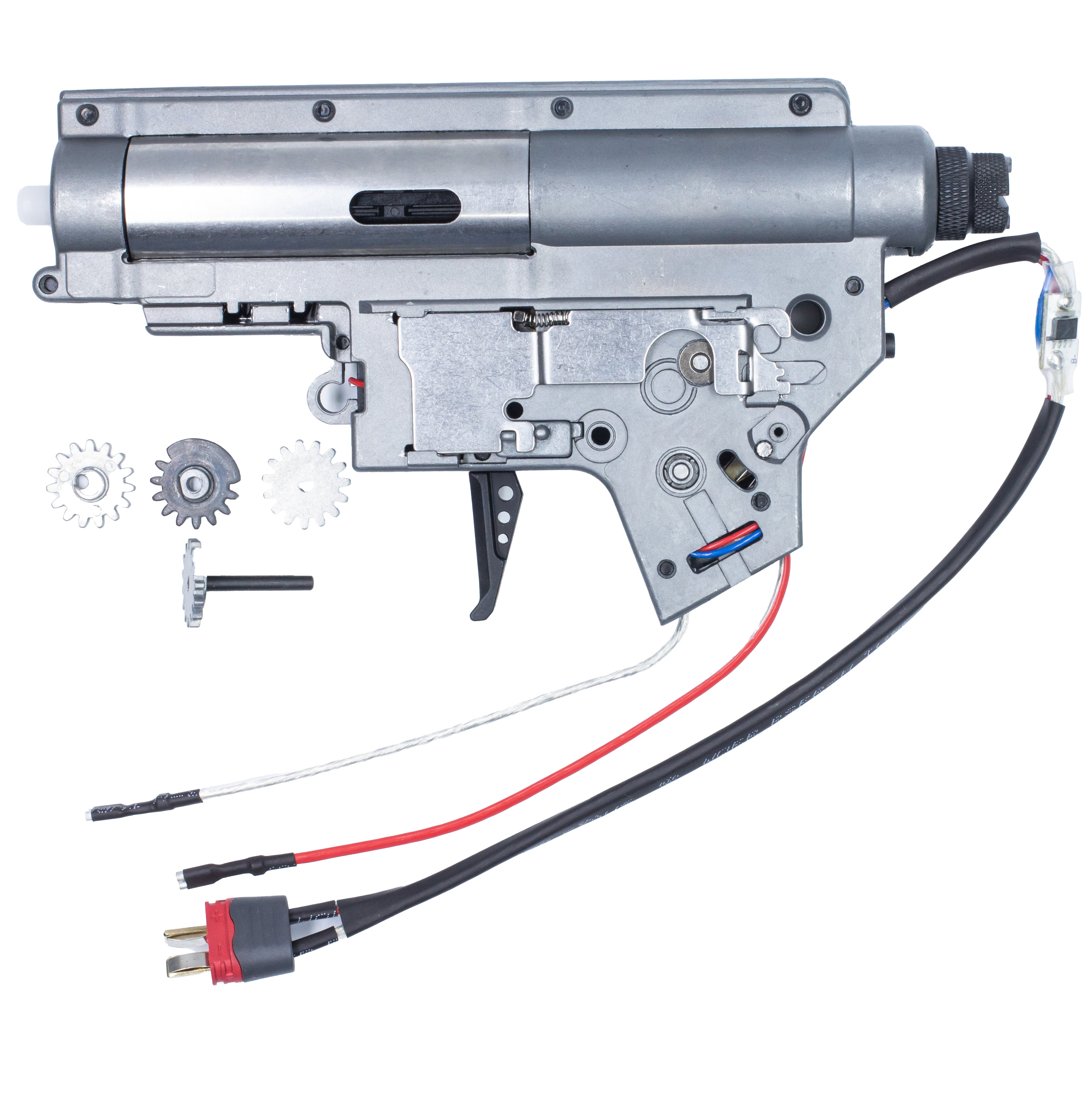 V2 QD 8mm Complete Microswitch Gearbox (Rear Wiring / Deans