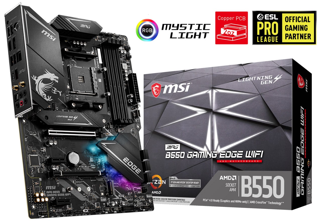MPG B550 GAMING EDGE WIFI | MSI マザーボード AMD B550チップセット