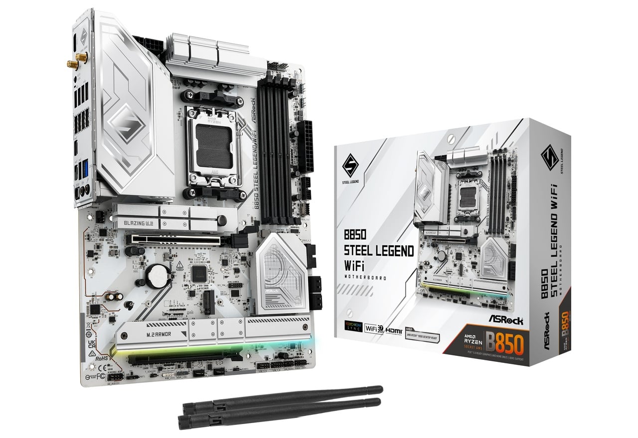 B850 Steel Legend WiFi | ASRock マザーボード AMD B850チップセット