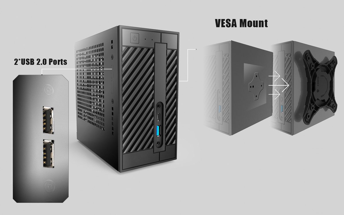 ミニPC Deskmini H110 i5 SSD256GB HDD1TB RAM8GB ASRock > DeskMini 110 Series