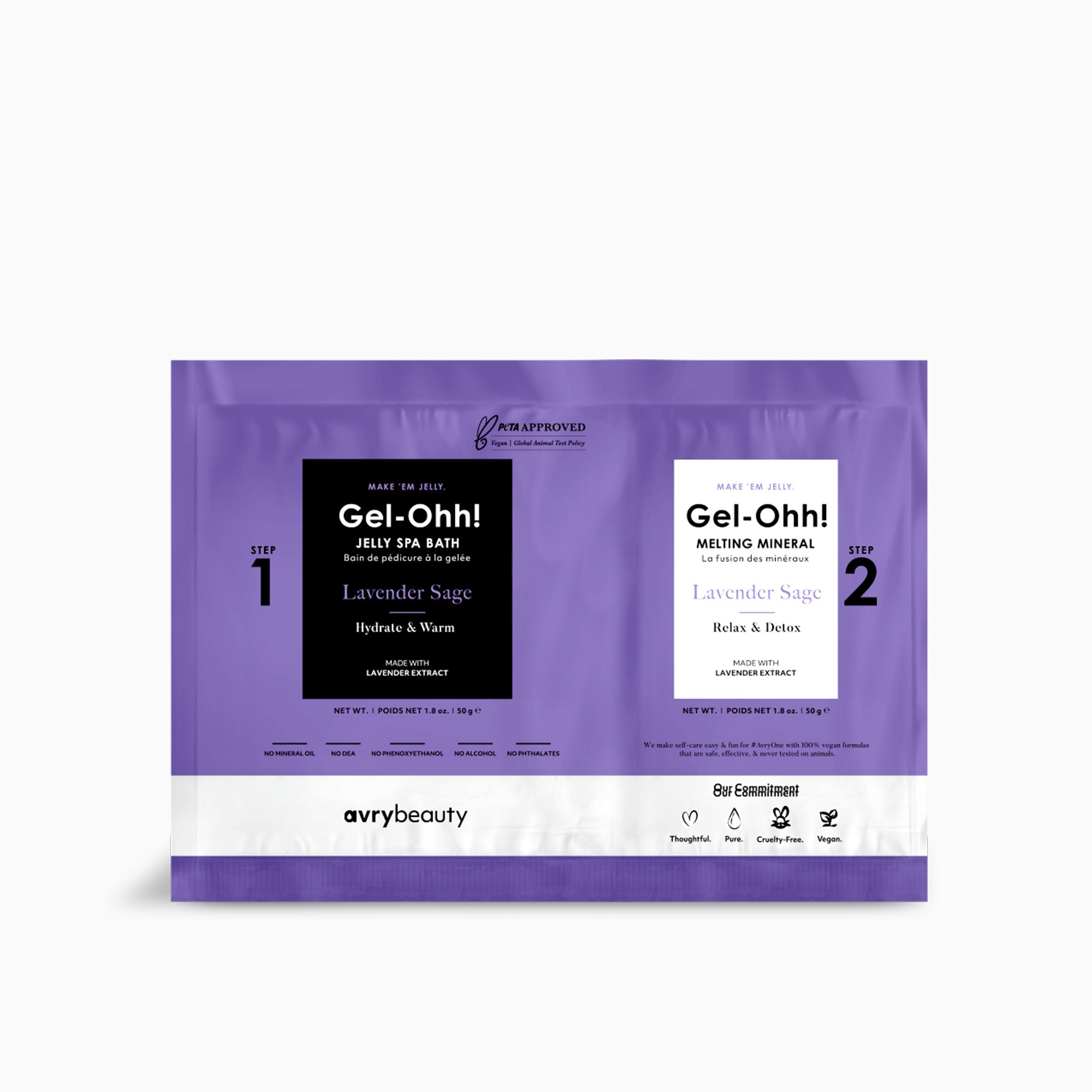 Lavender Gel-Ohh Jelly Spa Pedicure Kit | AvryBeauty