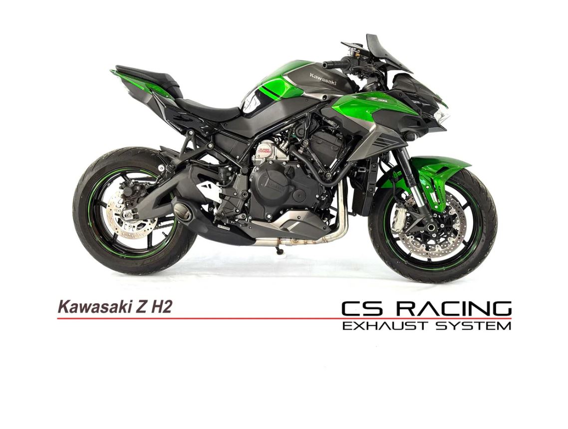 CS RACING Z H2 サイド出しのフルエキマフラー｜AxxL