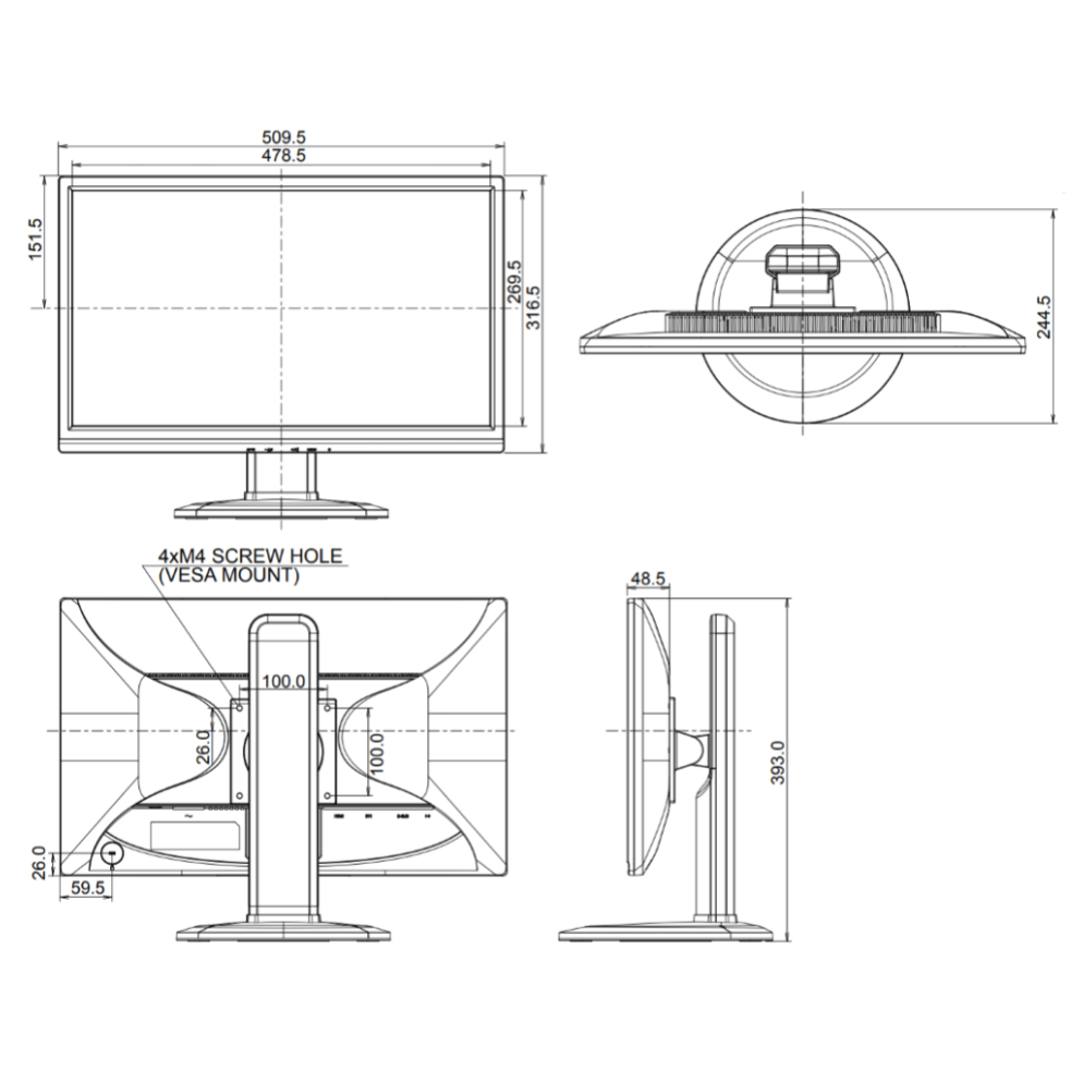 21.5インチ液晶モニター（B2280HS）の製品詳細｜映像音響テクニカル