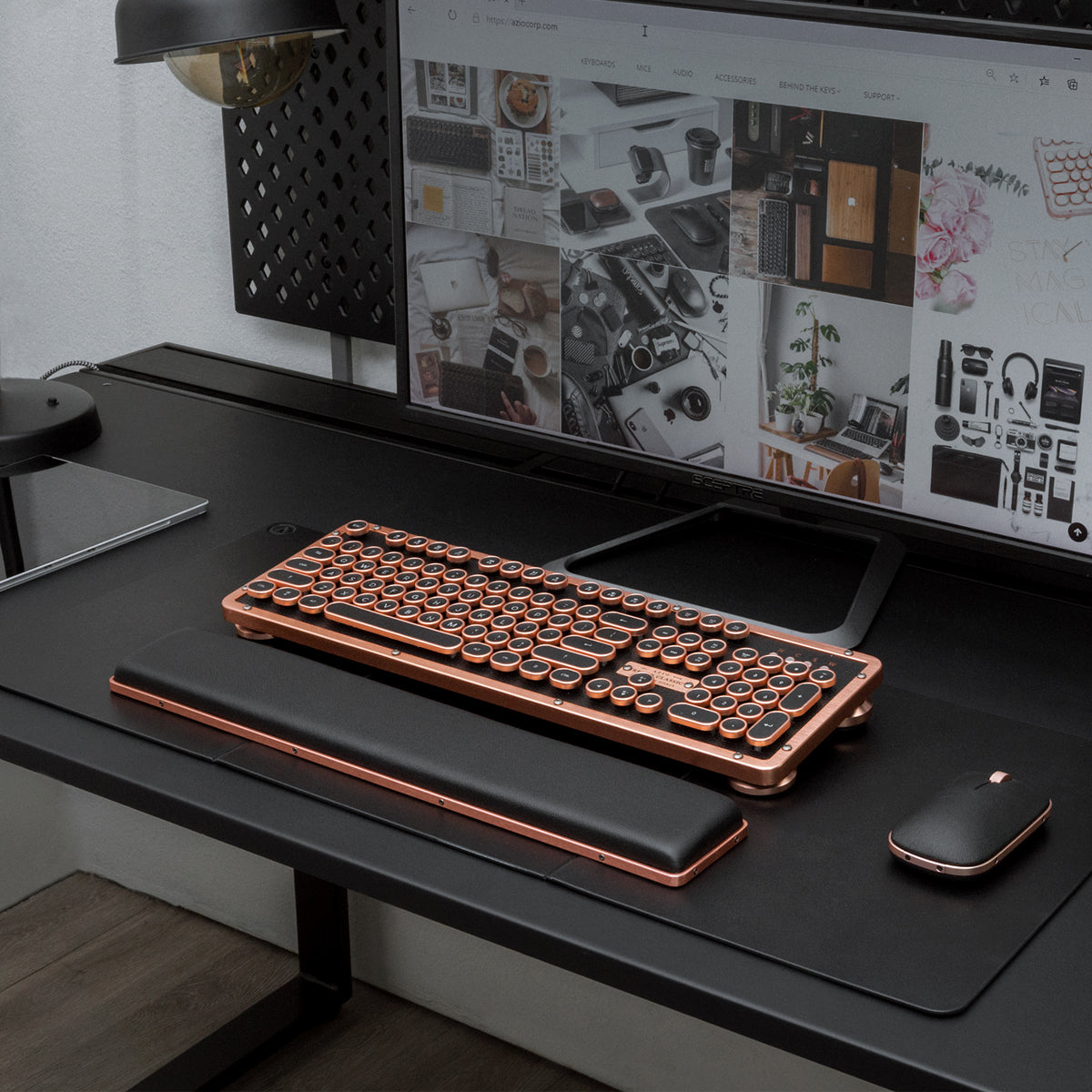 AZIO Retro Classic / Premium Vintage Backlit Mechanical Keyboard