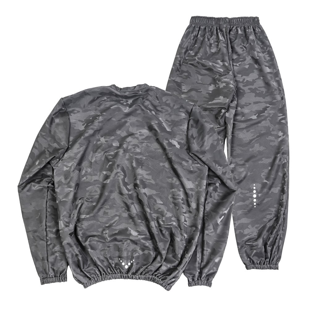 サウナスーツアスリート6 セットアップスーツ S カモフラージュ