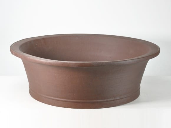 烏泥円形鉢 盆栽鉢 23号 鉢幅70cm×高さ23cmを販売｜盆栽妙 – 盆栽妙 本店