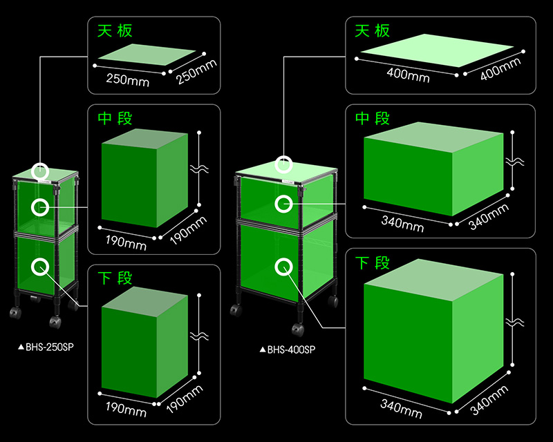 昇降式スピーカースタンド BHS-250SP / 400SP | Bauhütte®