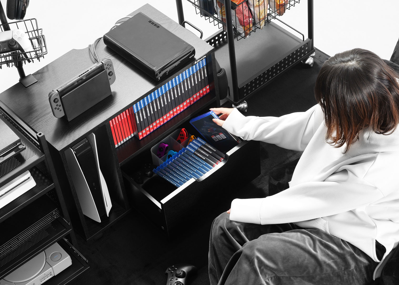 ゲーム機収納ラック キャビネットタイプ BHS-640G | Bauhütte®