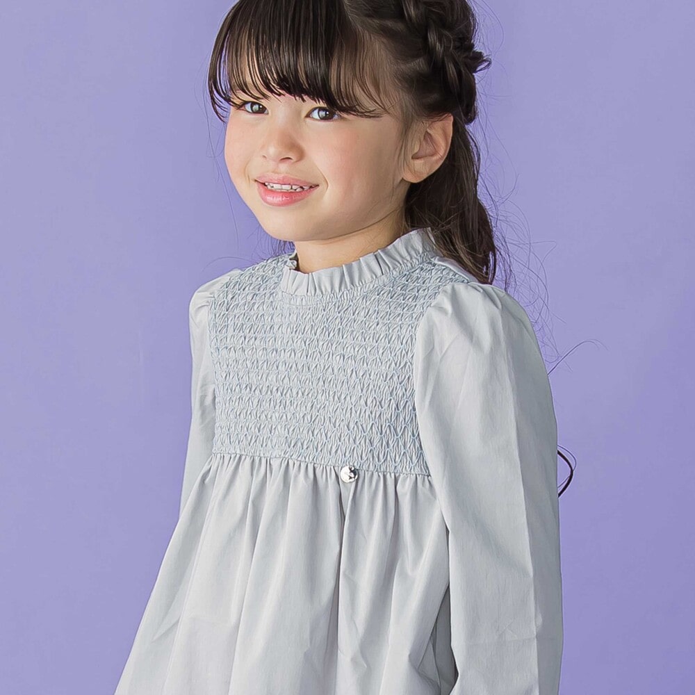 スモッキングワンピース(95~150cm)(95cm ピンク): ワンピース【べべ