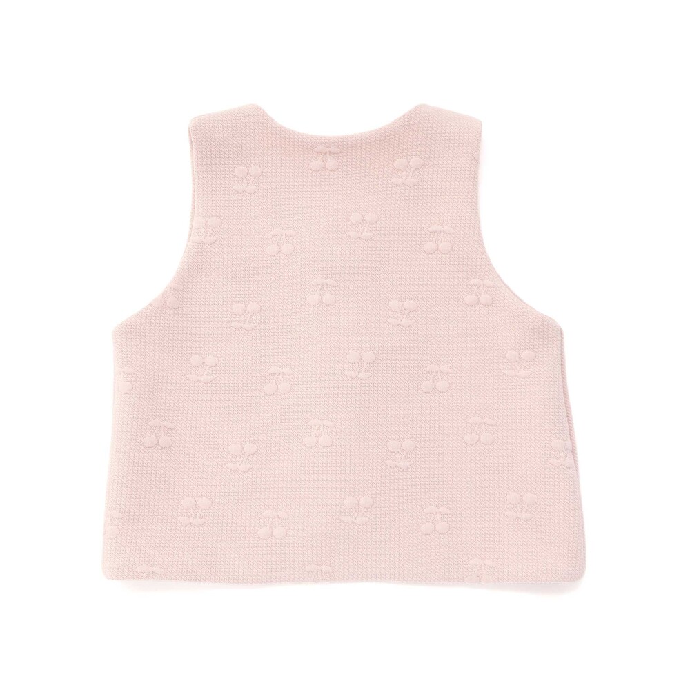 お揃い】ぽこぽこチェリーアニマル柄ベストベビー(70~80cm)(ﾜﾝｻｲｽﾞ(70