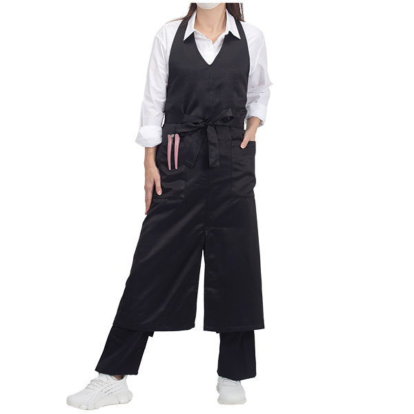 Vネックエプロン M ブラック | 美通販【公式】理美容プロ向けの卸通販