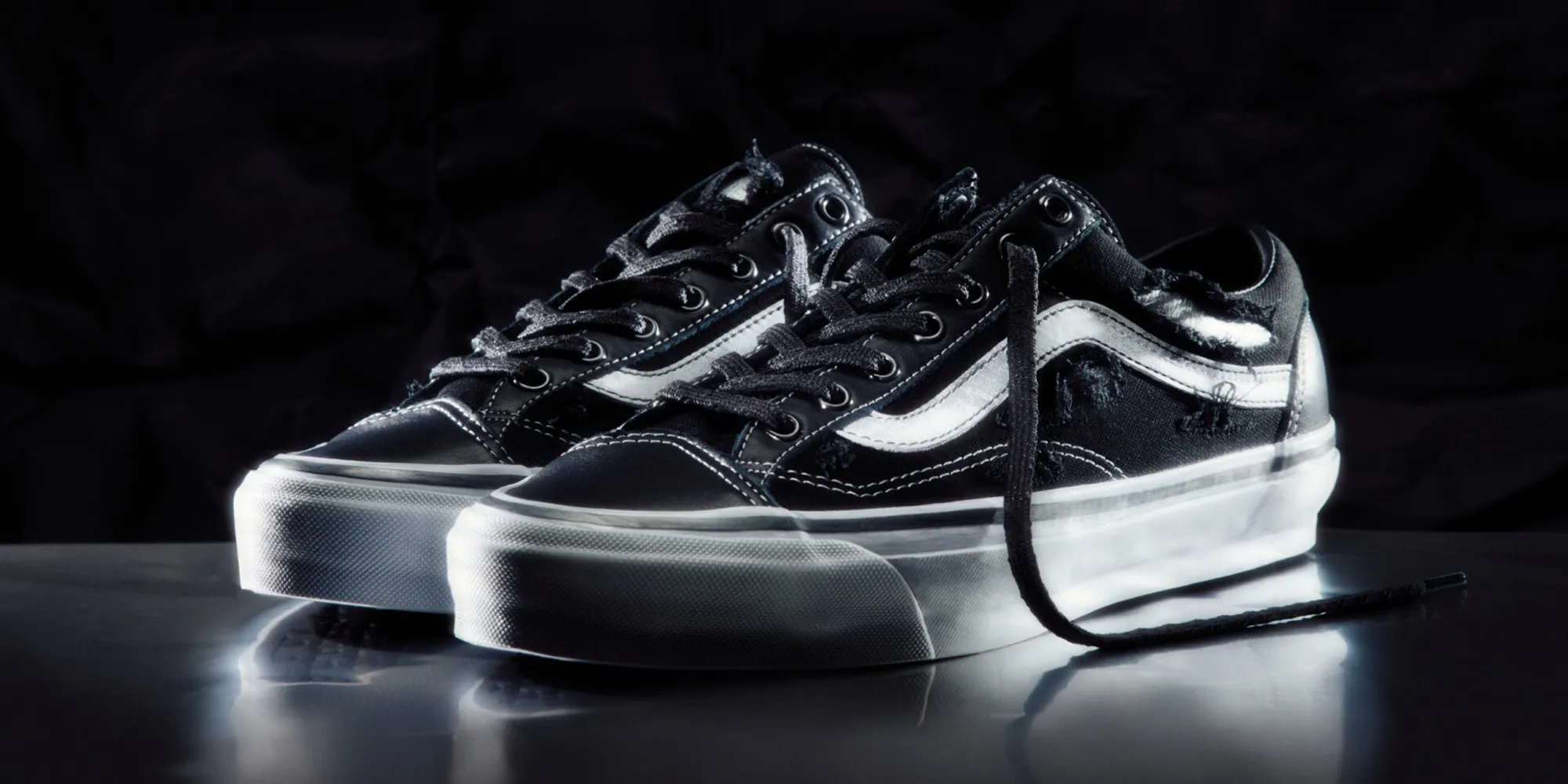 OTW OLD SKOOL 36 VIBRAM DISTRESSED SILVER/FLORAL RIVETS｜BILLY'S