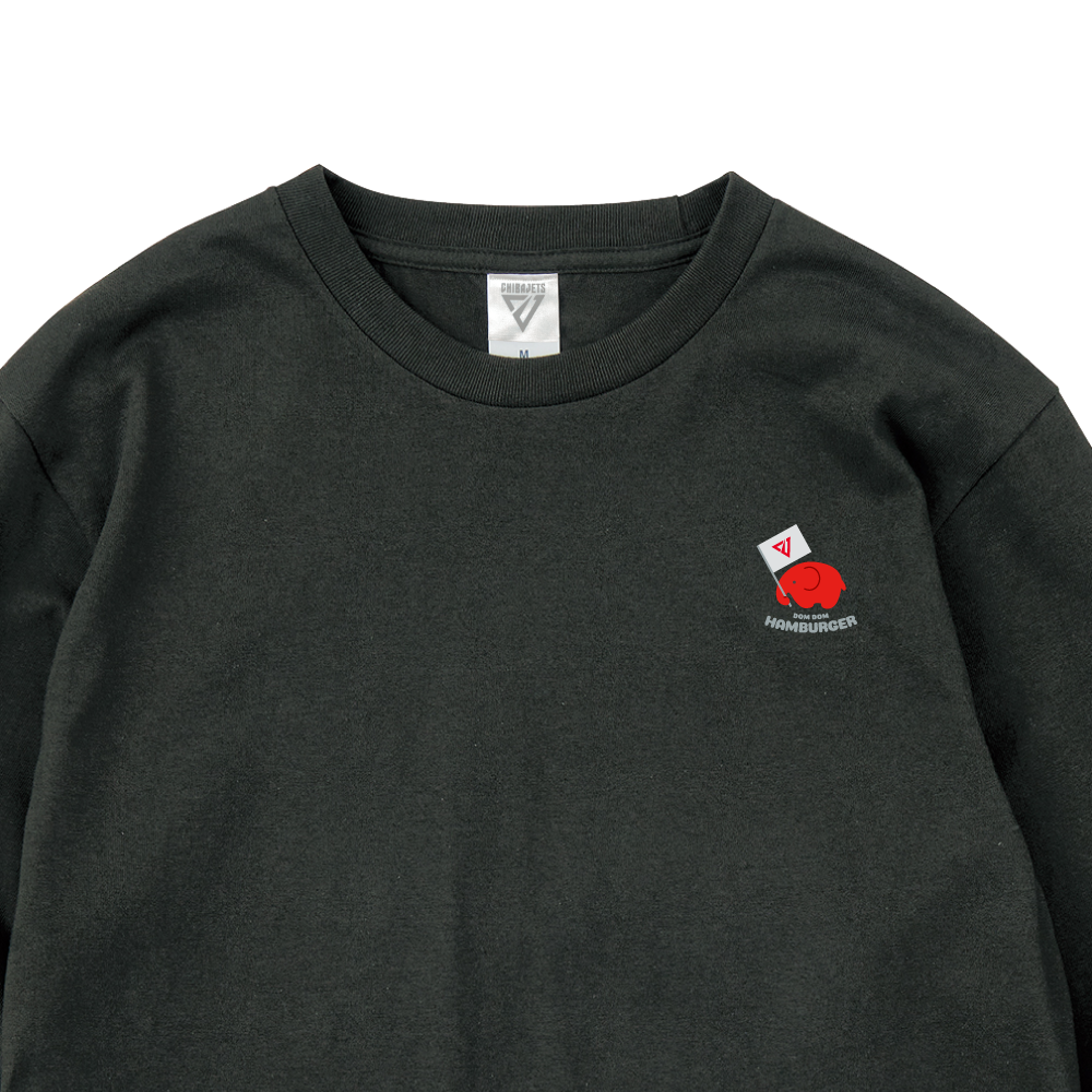 ﾄﾞﾑﾄﾞﾑﾊﾝﾊﾞｰｶﾞｰｺﾗﾎﾞ ﾛﾝｸﾞｽﾘｰﾌﾞTｼｬﾂ（flagどむぞう）｜千葉ジェッツ｜B