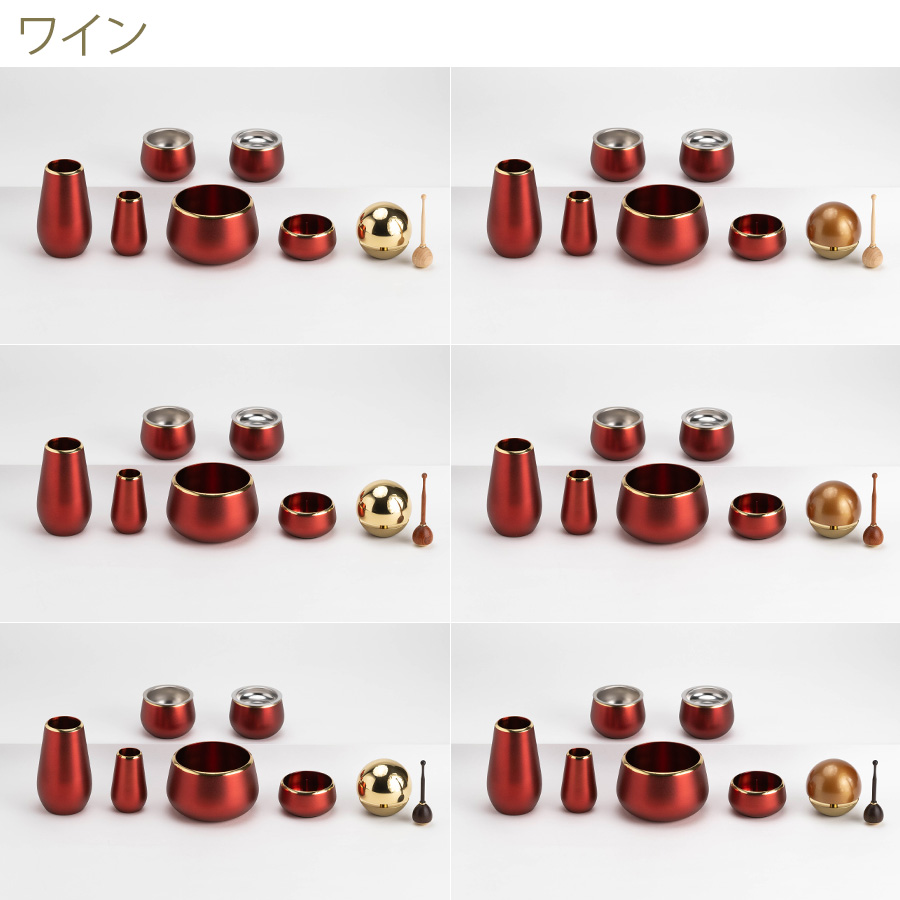 仏具 セット トキオ 7点 たまゆらりんセット（仏具セット ミニ モダン