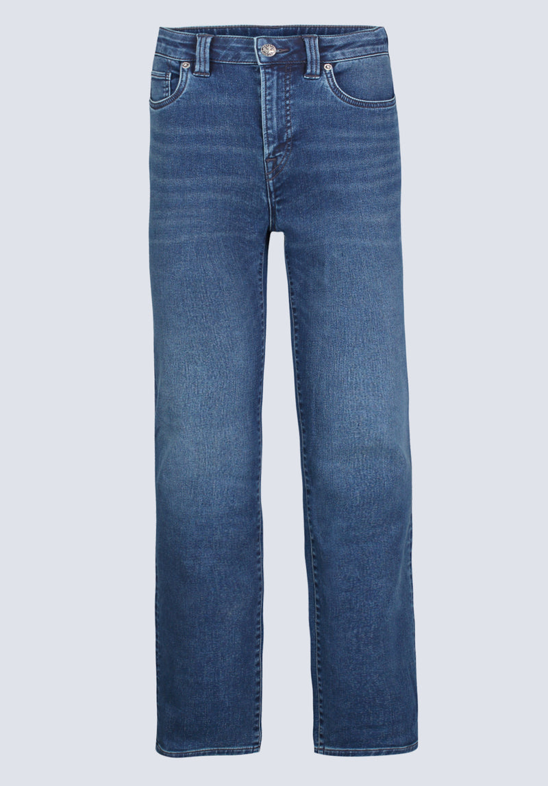 Straight Six Men's Fleece Jeans, Whiskered Indigo – Buffalo Jeans