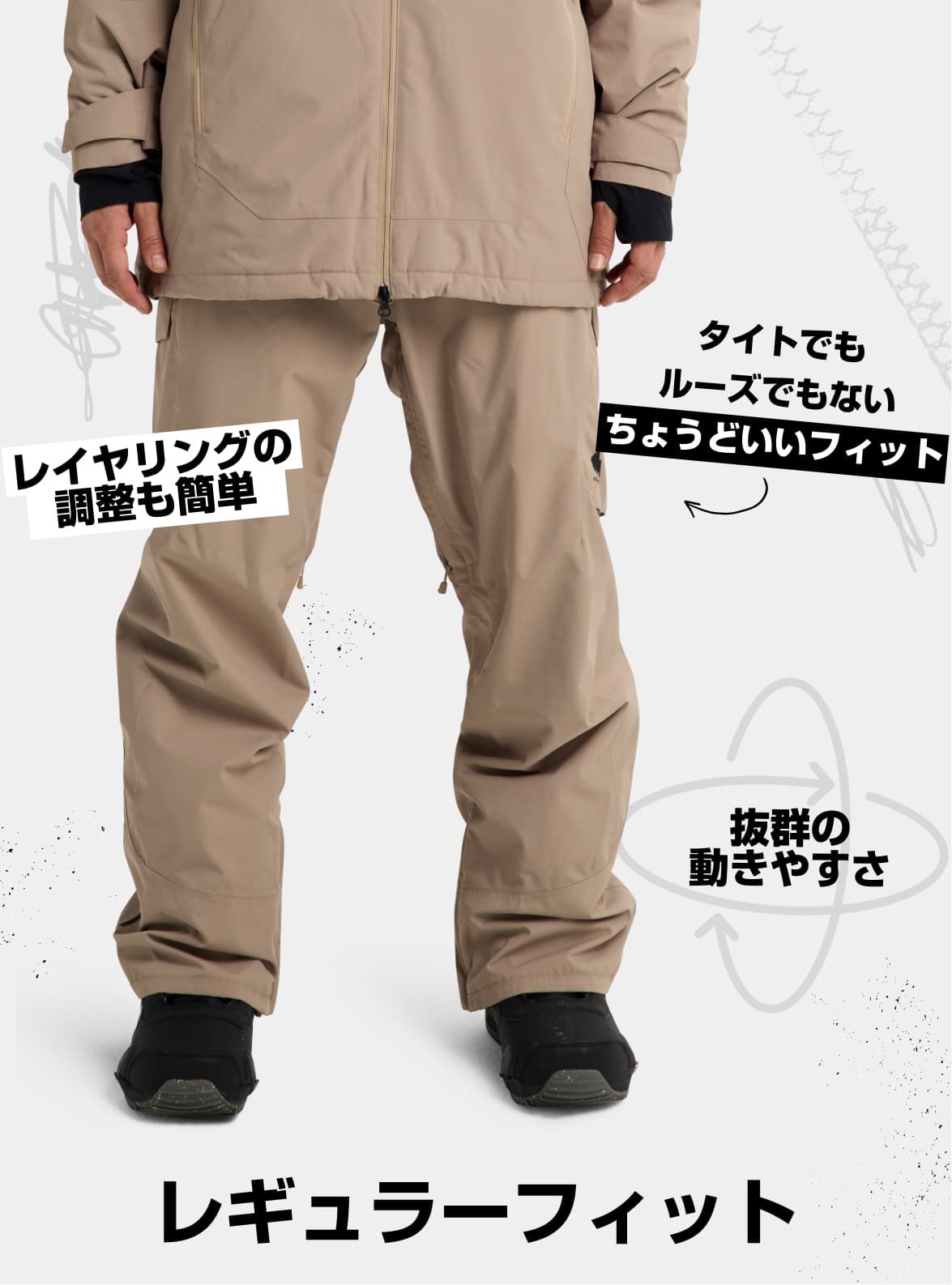 メンズ Burton リザーブ GORE-TEX 2L ビブパンツ | Burton.com Winter