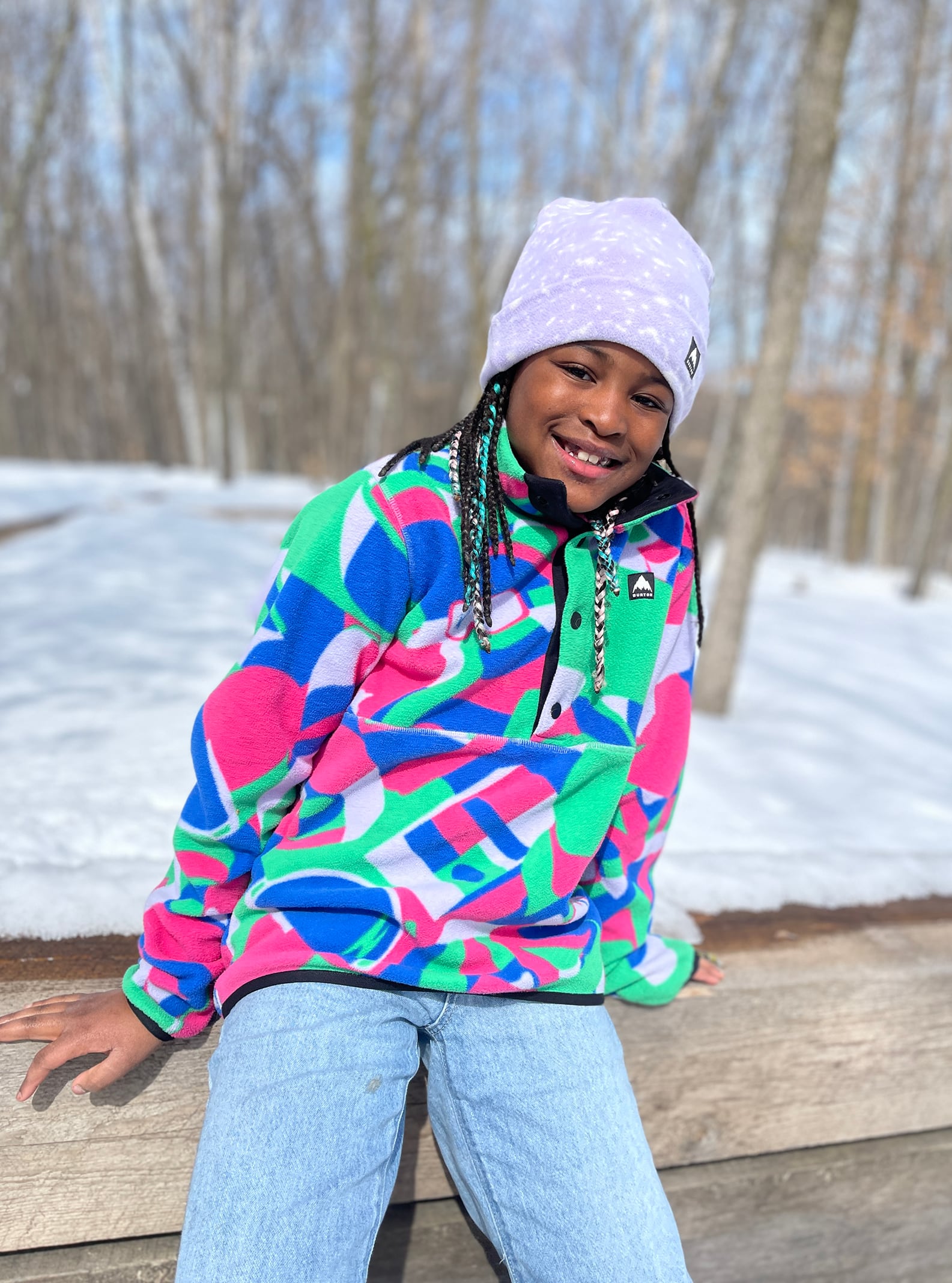 キッズ Burton シンダー フリース アノラック | ユース テック