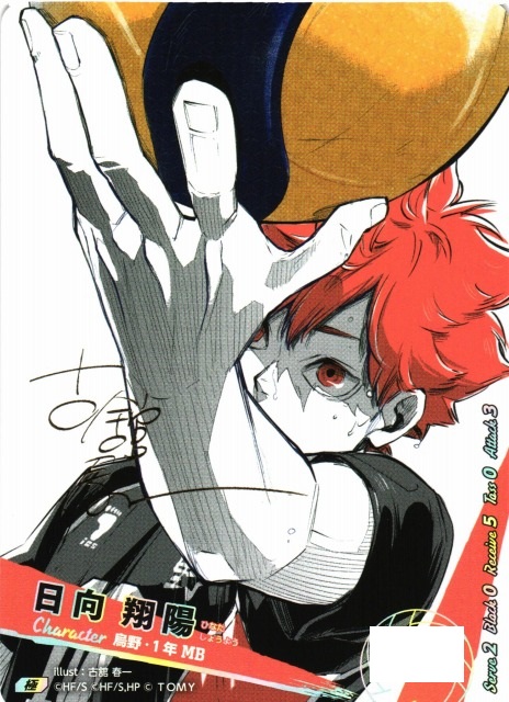 バボカ】日向 翔陽〔サイン/シリアルNo.0694〕【極】HV-P01-004 - C