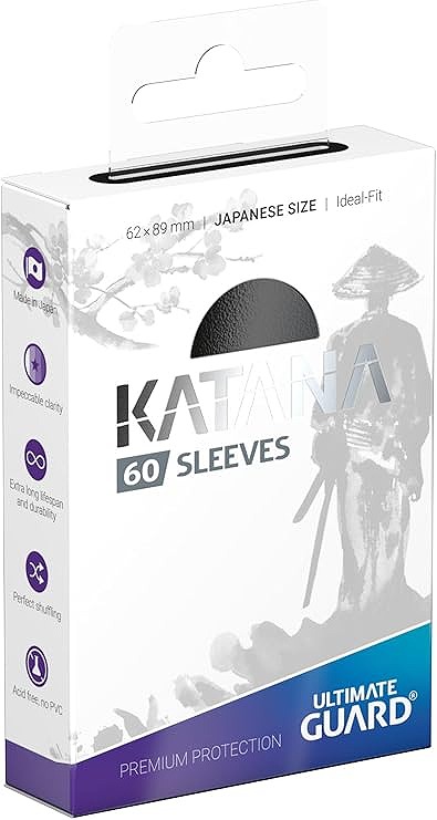 新品サプライ※ Katana スリーブ ジャパニーズサイズ ブラック【60枚