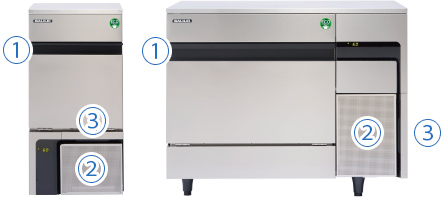 大型バーチカル - キューブアイス製氷機 - 製氷機｜フクシマガリレイ