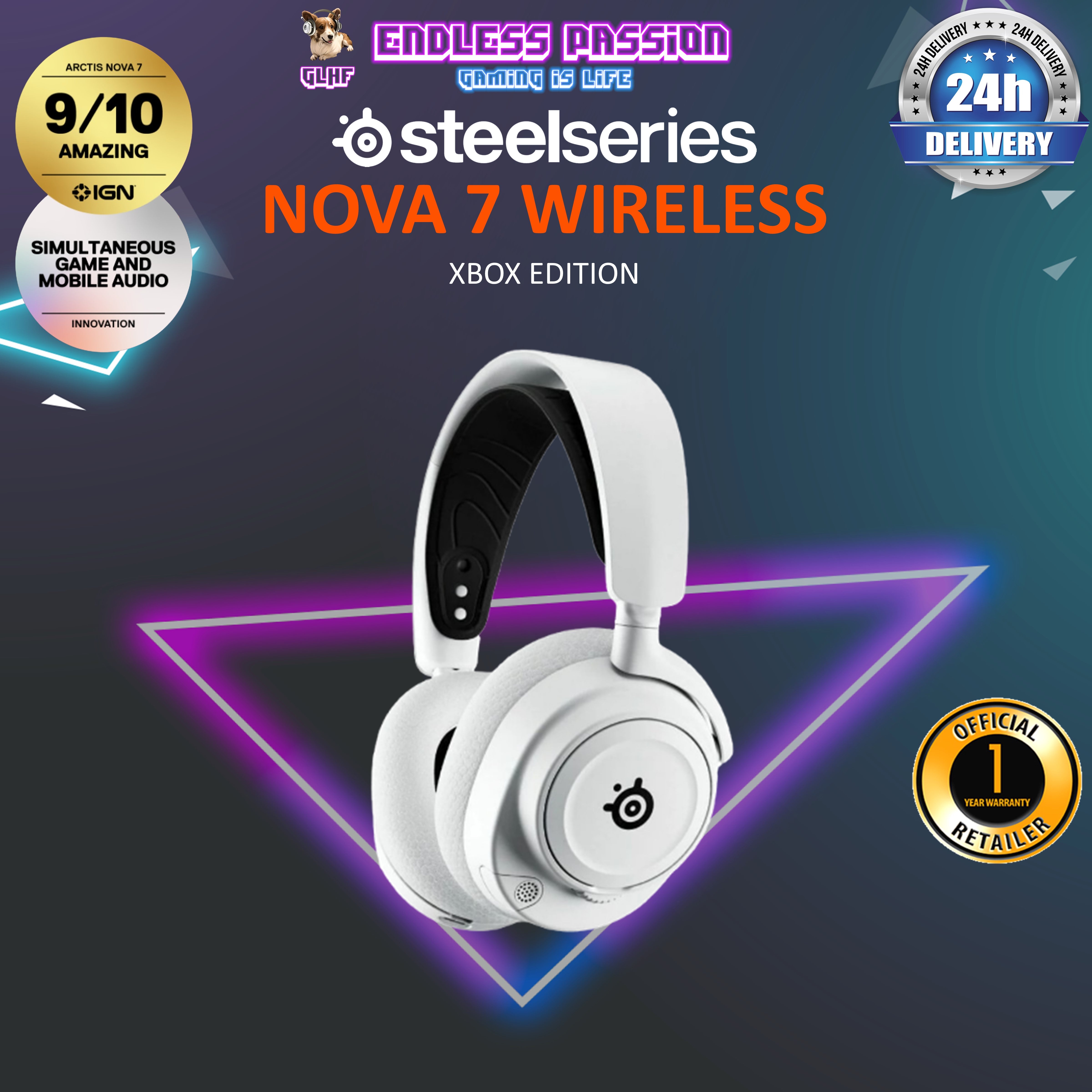 SteelSeries Arctis Nova 7 Wireless Gaming Headset – Endless Passion