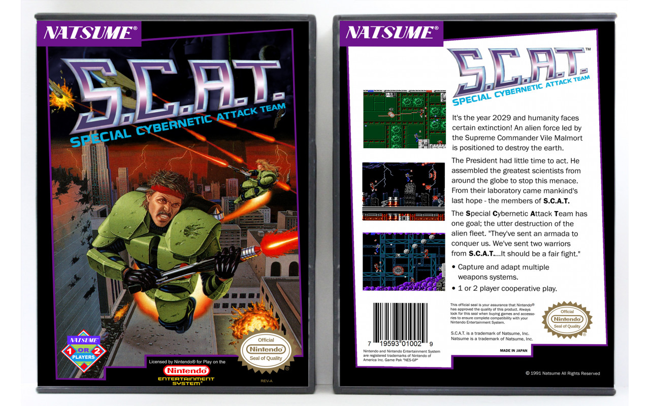 Gaming Relics - Nintendo NES - S.C.A.T.: Special Cybernetic Attack