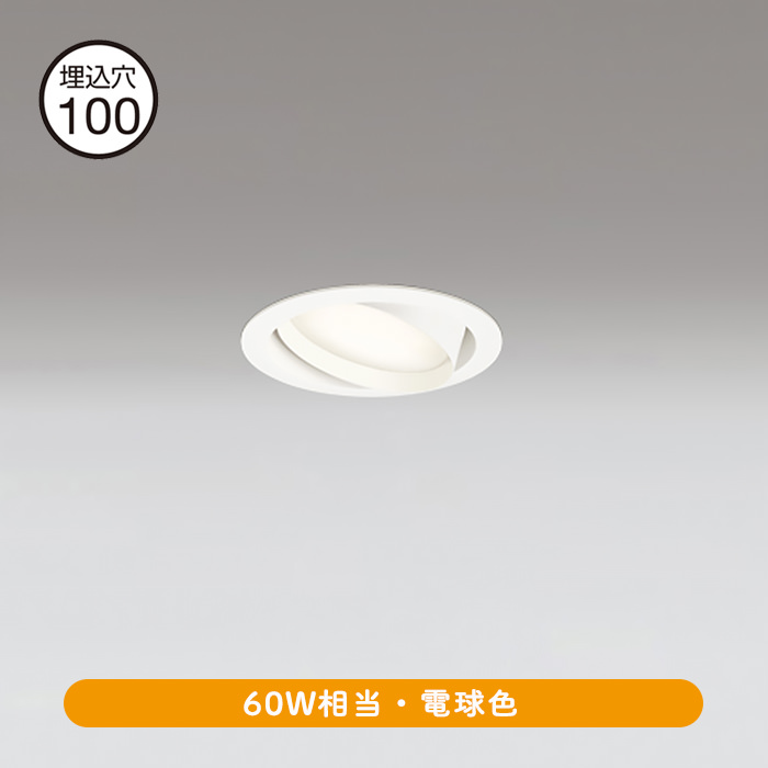 ユニバーサルダウン Φ100mm・60W 電球色｜照明のライティングファクトリー