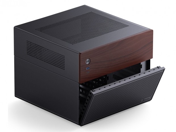 天然木パネル採用のNAS向けMicroATXケース、JONSBO「N4」シリーズ