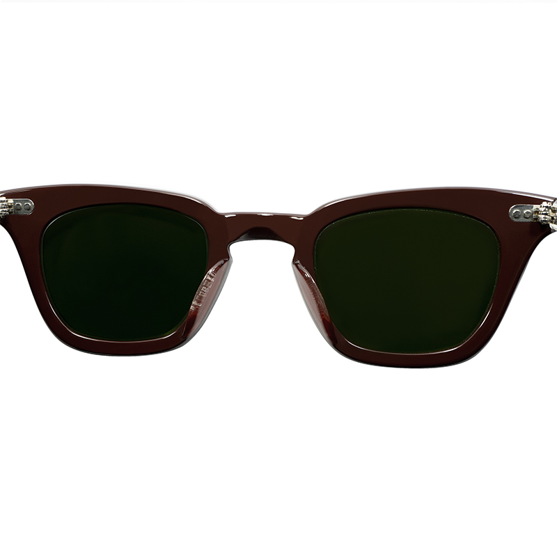 GIG LAMPS 1960s BAUSCH & LOMB B&L CROSS RIVET WELLINGTON CHOCOLATE