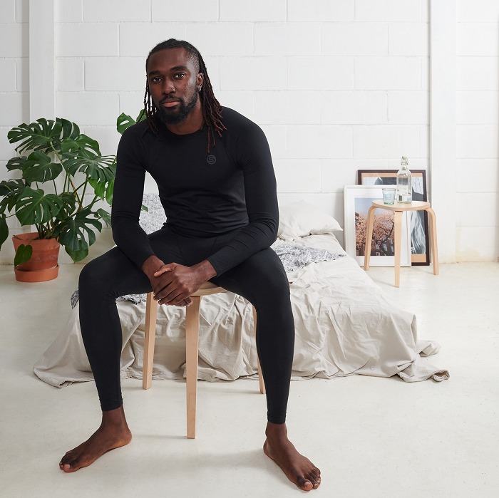 SKINS（スキンズ）SERIES-3 メンズ スリープ ロングタイツ(44 ブラック