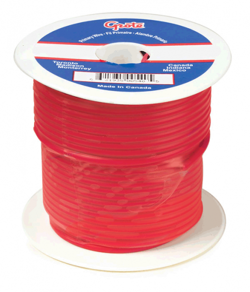 88-8000 - (GPT) General Purpose Thermoplastic Wire, Length 1000' Red