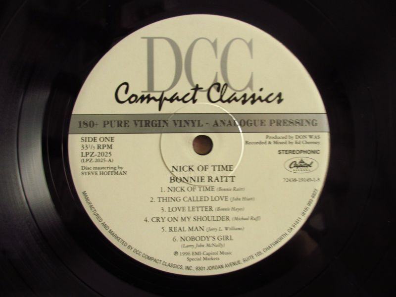 Bonnie Raitt / Nick Of Time - Guitar Records