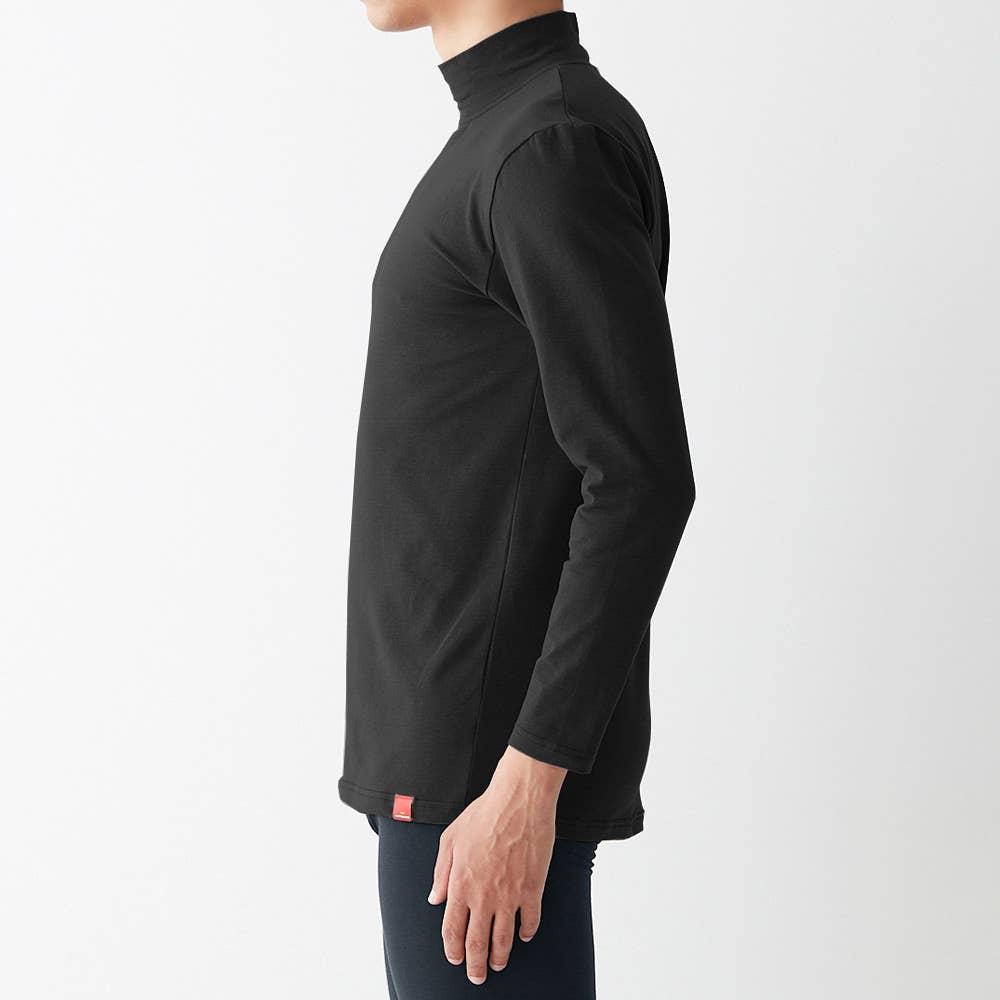 綿のチカラ】長袖ハイネックシャツ【SALE】 MHA110B :メンズ トップス