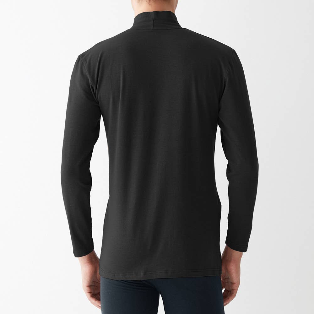 綿のチカラ】長袖ハイネックシャツ【SALE】 MHA110B :メンズ トップス