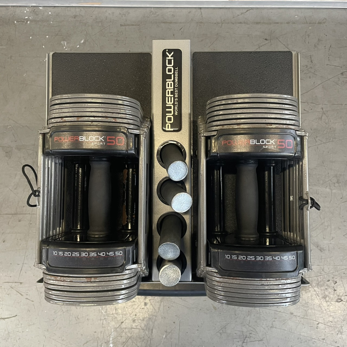 SP50（23kg×2）可変式ダンベル スタンドセット（中古）（パワー