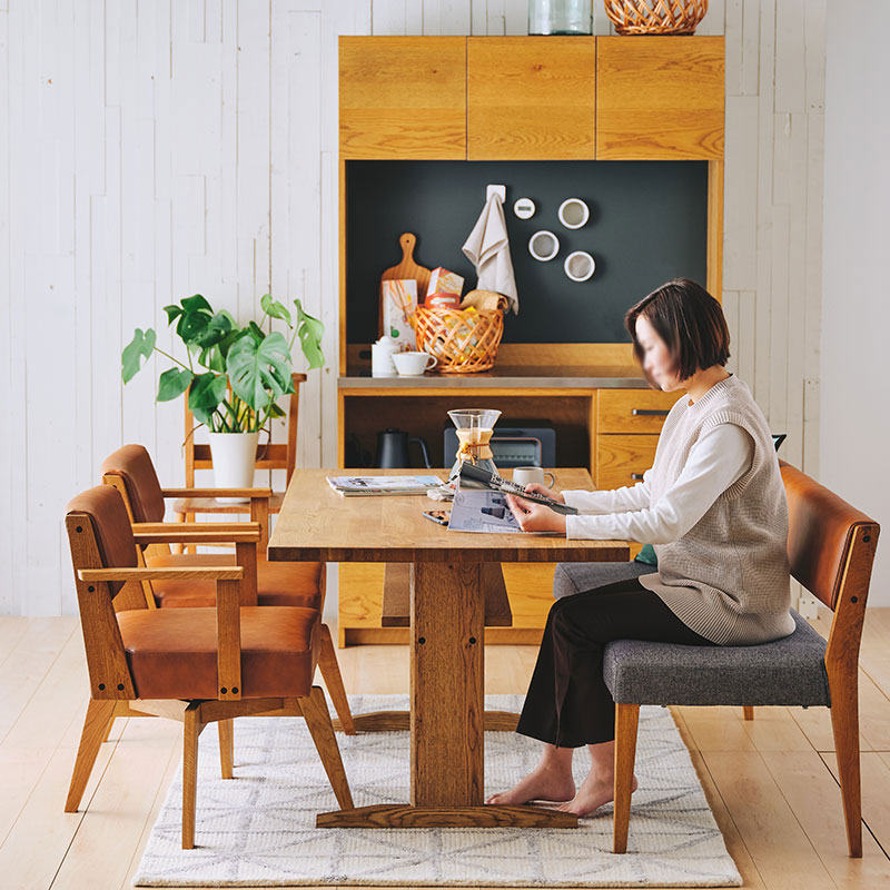 幅165cm] CAIN ダイニングテーブル | DOUBLEDAY ONLINE SHOP