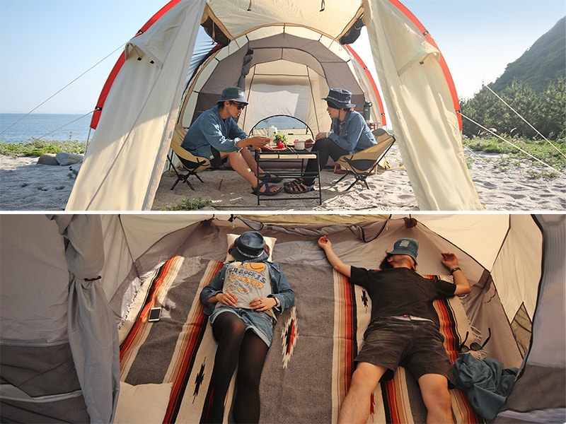 販売終了】カマボコテントミニ（ベージュ） T3-488 - DOD（ディーオー