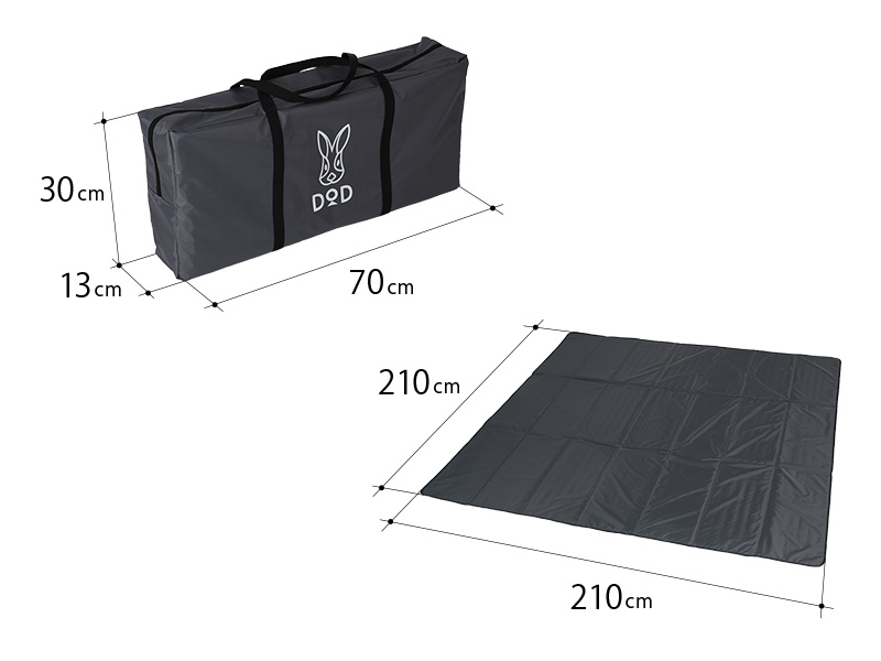 3人用テントマット MA3-661-GY - DOD（ディーオーディー）【公式