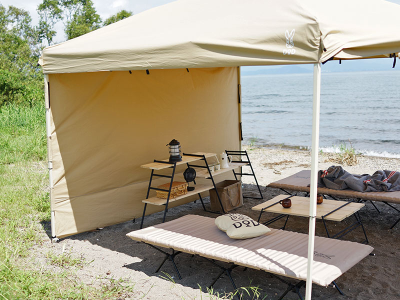 販売終了】TCワンタッチタープL（タン） TT8-677-TN - DOD（ディーオー