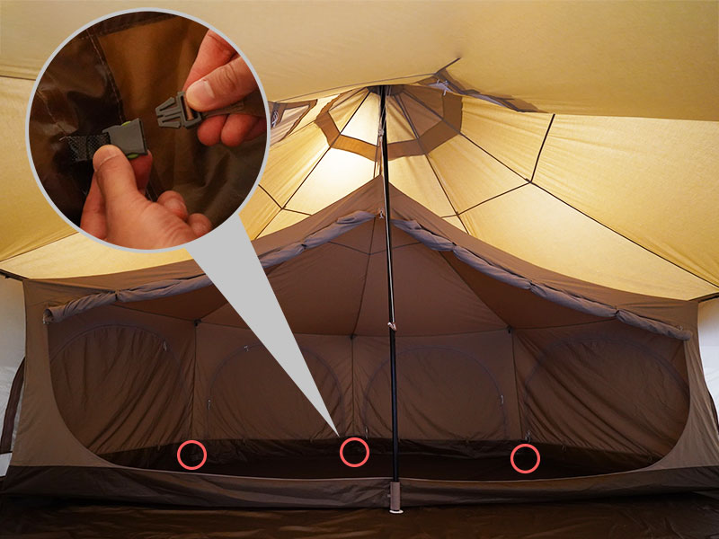 タケノコテント用インナーテント TN4-797 - DOD（ディーオーディー